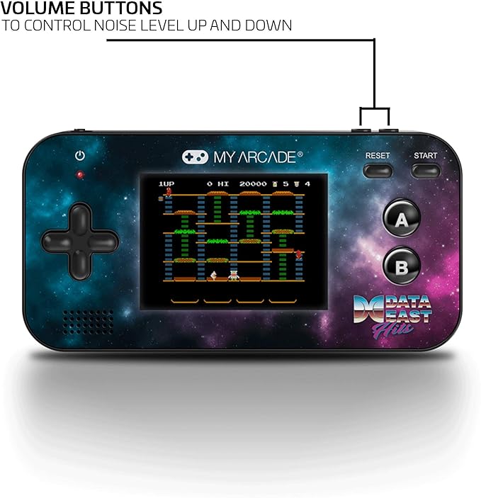 My Arcade Gamer V - Handheld Gaming System - 220 Retro Style Games Plus 8 Data East Classics