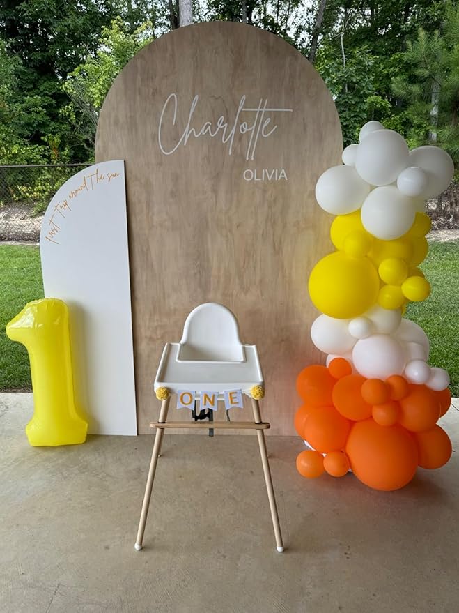Number Balloons 1, 40 Inch One Balloons for 1st Birthday Girl Boy 1 11 21 Party Decorations Baby Shower Photo Shoot, Yellow 1 Balloon