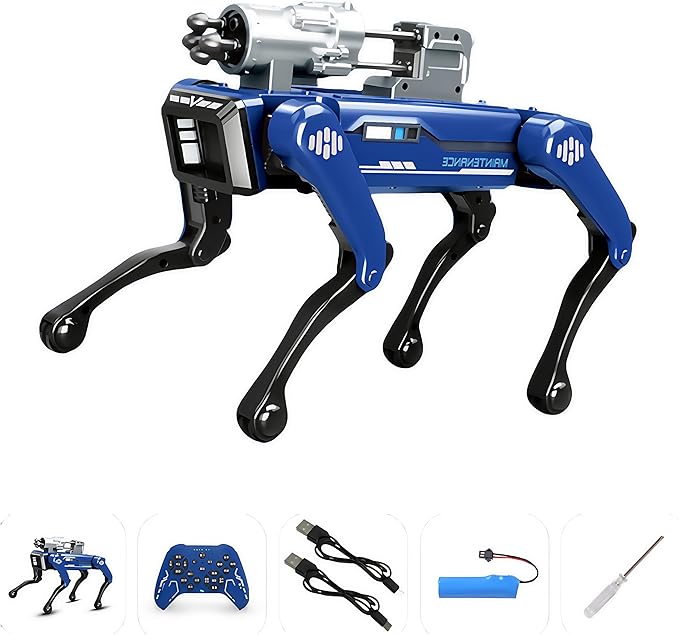Smart Robot Dog for Kids, Voice & Remote Control Interactive AI Robotic Pet with 30+ Lifelike Actions, Programmable & Dancing STEM Toy, Best Gift