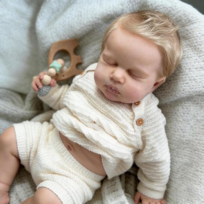 Anano Reborn Silicone Baby Dolls Full Body Boy 20 Inch Lifelike Baby Doll Soft Silicone Real Life Size Babies Realistic Newborn Babies Reborn Toddler Dolls