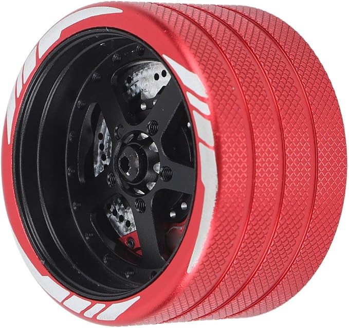 Acouto Lightweight Aluminum Alloy Remote Control Handwheel with Simulation Disc for NB4 RC Car - Enhance Performance & (C Type)