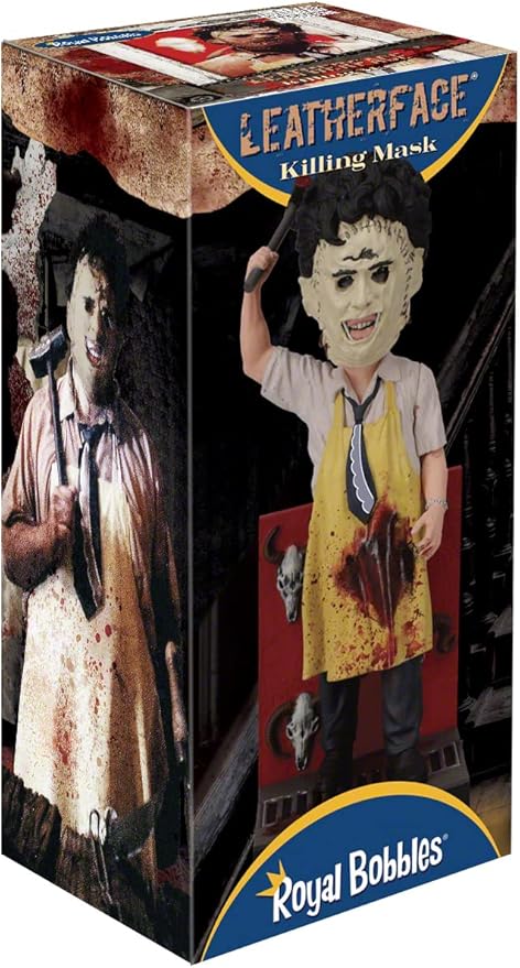 Royal Bobbles The Texas Chainsaw Massacre Leatherface Killing Mask Collectible Bobblehead Statue