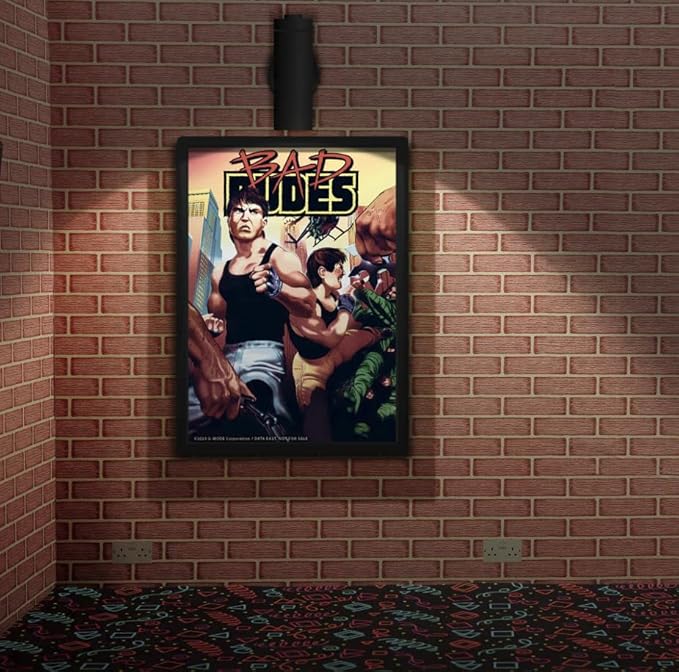 Quarter Arcades Collector’s Edition Bad Dudes Vs. DragonNinja Mini Arcade – 1/4 Scale Cabinet with Original ROM, USB-C, Illuminated Marquee & Exclusive Poster