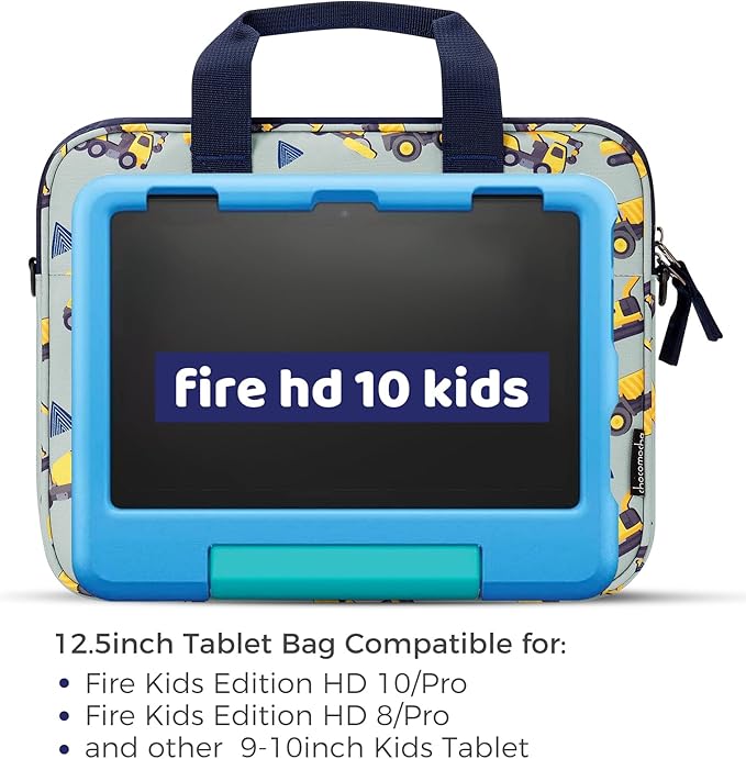 Choco Mocha Kids Tablet Sleeve Bag for Boys & Girls, (10-12.5Inch)