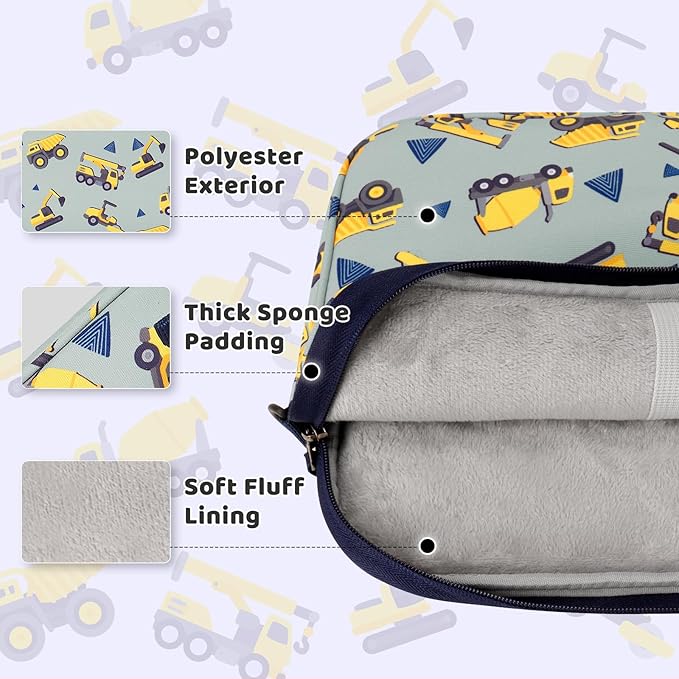 Choco Mocha Kids Tablet Sleeve Bag for Boys & Girls, (10-12.5Inch)