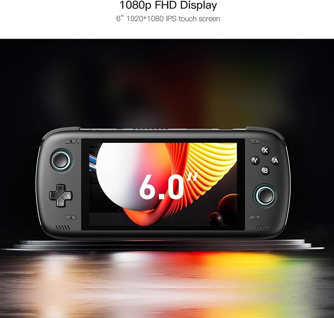 Odin 2 MAX Android Handheld Gaming High-Performance Retro Game Handheld with Snapdragon 8 Gen 2 Octa-core CPU, Adreno 740 GPU, 6" 1080p Screen, Wi-Fi 7, Android 13, 16+512GB (Cold Grey)