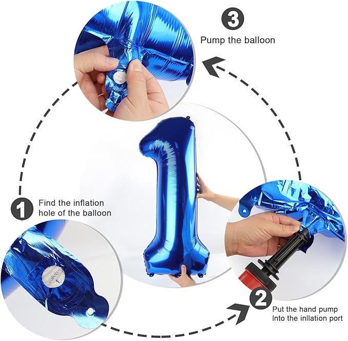40 Inch 12 Balloon Number, Dark Blue Large Number Balloons Birthday Gift for 12 21 Years Old, Maylar Balloon Decorations for Wedding Engagement Graduations Memorial Day's