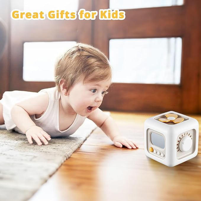 Busy Cube Toy for 1 Year Old Boy, Montessori Toys for 1+ Year Old, Travel Sensory Toys for Toddlers 1-3, Learning Fine Motor Skills| 1st Birthday Gifts 9 12 Months Baby Easter Basket Stuffers