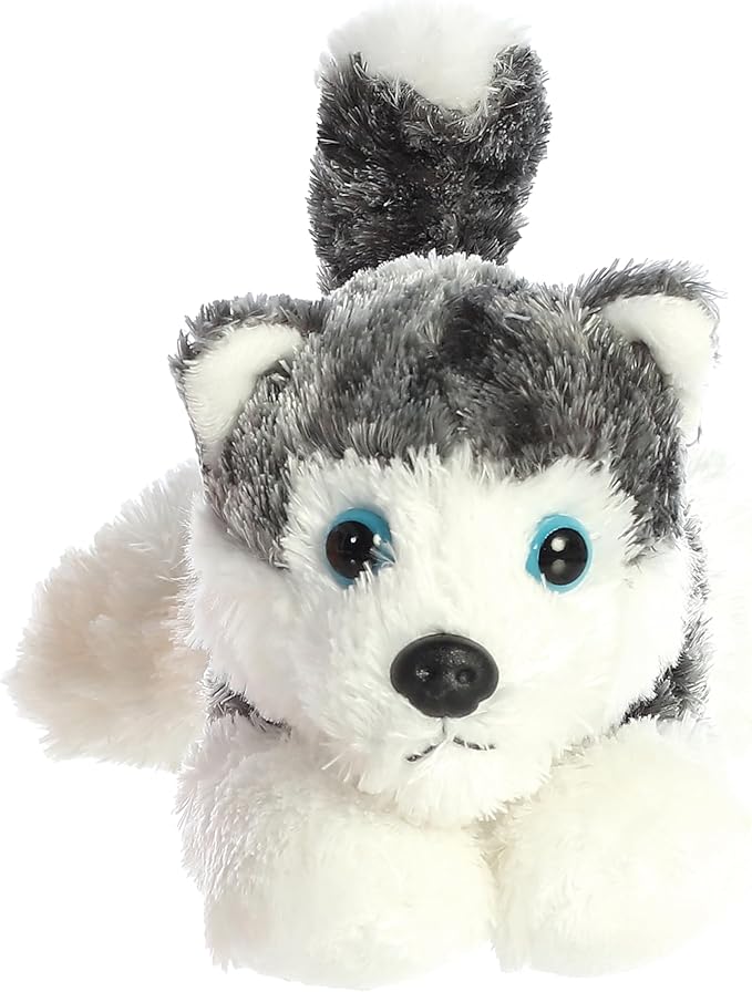 Aurora® Adorable Mini Flopsie™ Mush™ Stuffed Animal - Mini Companions Ready for Playful Adventures - for Kids All Ages, Toddlers, Adults, and Families - Gray 8 Inches