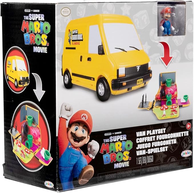 THE SUPER MARIO BROS. MOVIE – Van Playset with 1.25” Mini Mario Figure
