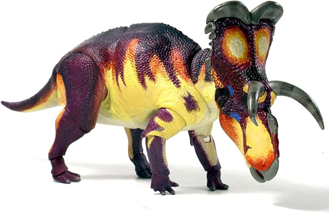 Medusaceratops Lokii - 1/18th Scale Dinosaur Action Figure - 12" Articulated Collectible Miniature, Hand-Painted