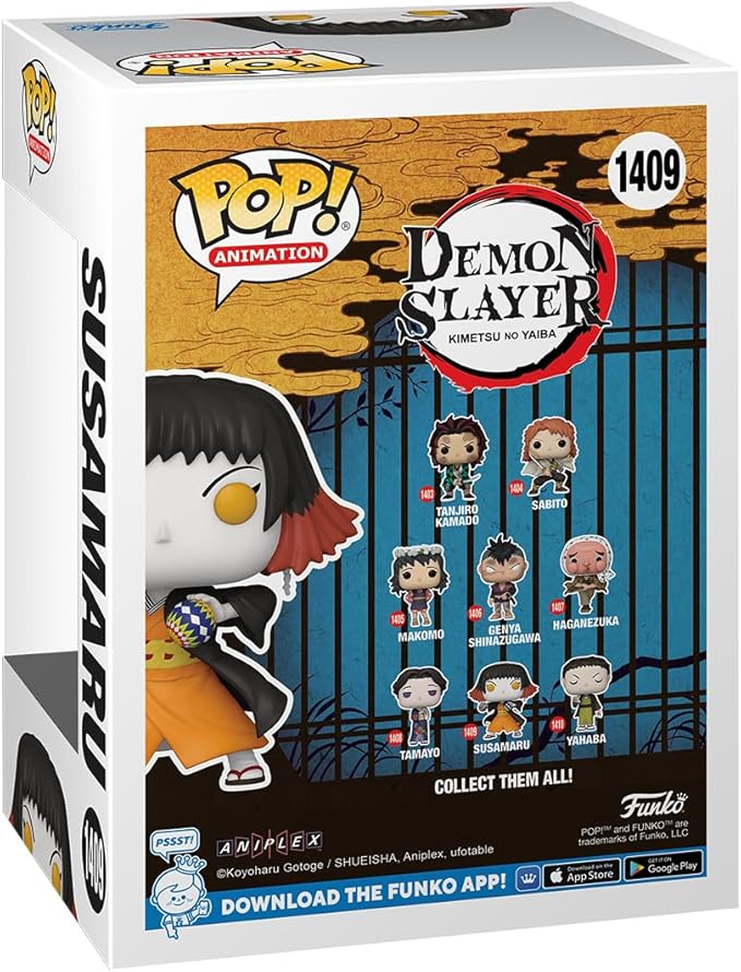 Funko POP! Animation: Demon Slayer - Susamaru - 1/6 Odds for Rare Chase Variant - Collectable Vinyl Figure - Gift Idea - Official Merchandise - for Kids & Adults - Anime Fans