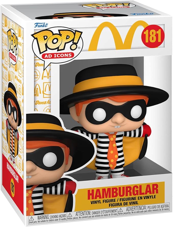 Funko POP! Ad Icons: McDonalds - Hamburglar - McDonald's - Collectable Vinyl Figure - Gift Idea - Official Merchandise - for Kids & Adults - Ad Icons Fans - Model Figure for Collectors