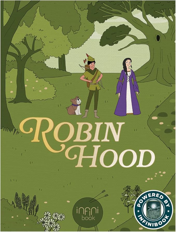 Cali's Books Robin Hood infinibooklet - infinibook Interactive Storybook for Kids, Learning Book for Toddlers