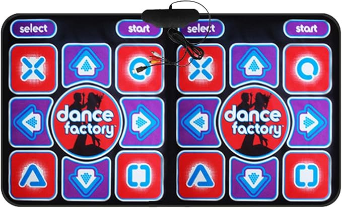 Dance Mat for Kids Adults Women,Non-Slip Wireless Dancer Step Pads with 150 Games and AUX Music,Multi-Function Games&Levels,Sense Game for PC TV for 2&1 Person (B)