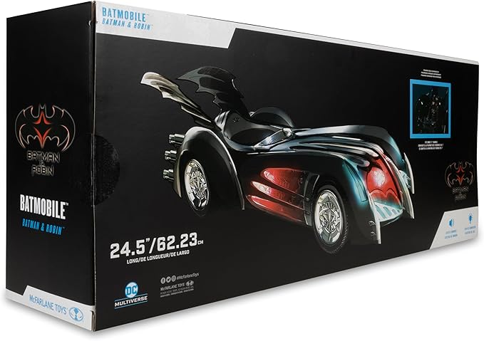 McFarlane Toys - DC Multiverse Batmobile (Batman & Robin) 24.5in Long Vehicle with Lights and Sound