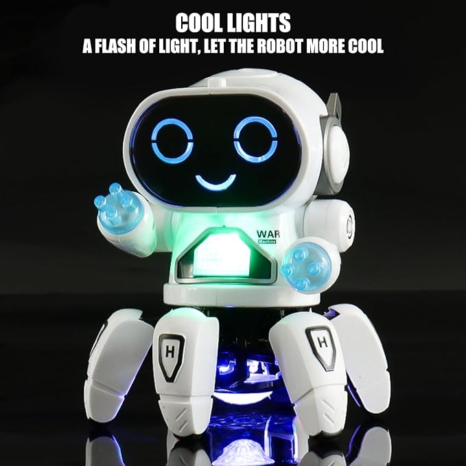 Music Playing Six Claws Robot Designed for Entertainment and Educational Programming Use Robot Toy