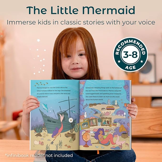 Cali's Books The Little Mermaid infinibooklet - infinibook Interactive Storybook for Kids, Learning Book for Toddlers