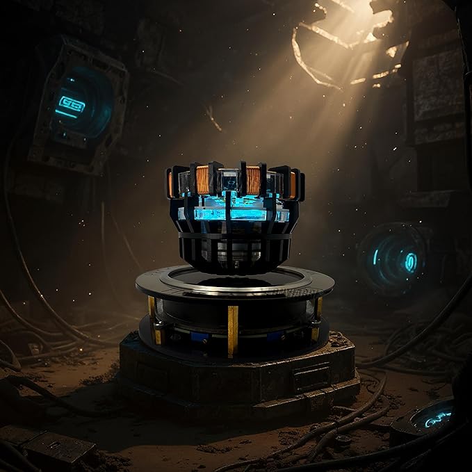 Arc Reactor MK1 Levitating 1:1 Scale Floating and Spinning LED Tech Decor,Desk Display, Unique Gift (MK1)