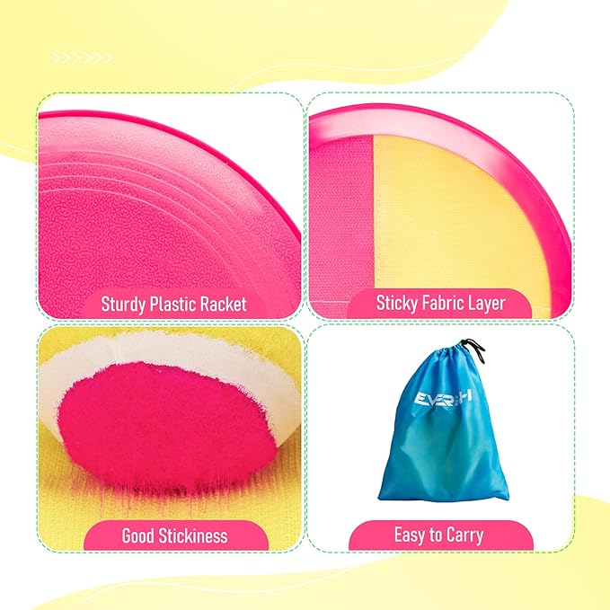 Toss and Catch Ball Game - Ideal Outdoor Beach, Pool & Yard Toy for Toddlers and Kids Ages 4, 5, 6, 7, 8+, Perfect for Boys Girls - Great Birthday Gift & Stocking Stuffers
