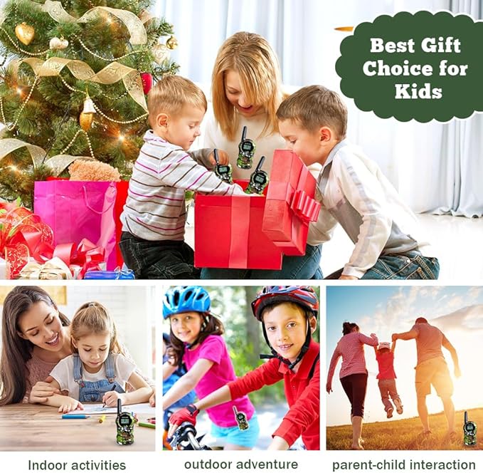 Walkie Talkies for Kids Toys Gifts 3 Packs-FRS 2 Way Radio walky Talky, Birthday Gift Present for 3-12 Years Old Boys Girls