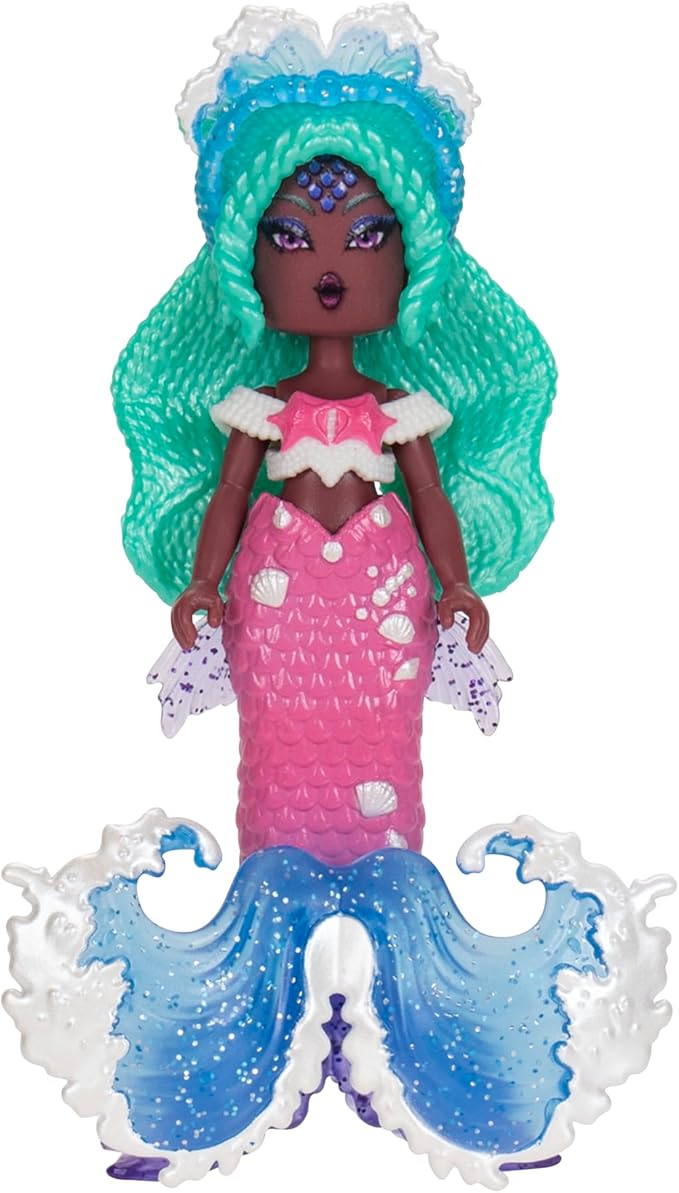 3” Water Mermaid Fashion Doll - 1 Figure with 9 Fashion Accessories - Virtual Item Code Included - Series 3 - Ages 5+