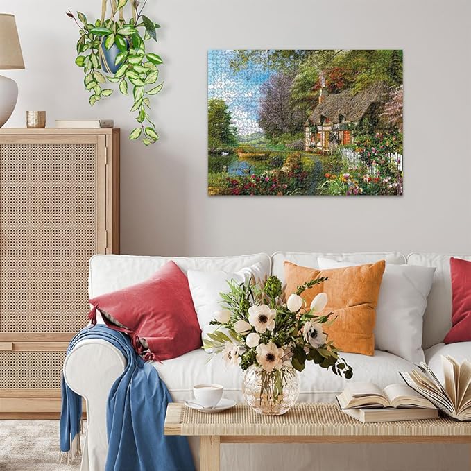Ravensburger Country Cottage Jigsaw Puzzle - 1500 Pieces | Expertly Crafted in Germany | Unique, Interlocking Fit | Vibrant, Glare-Free Imagery | Perfect for Adults and Kids Alike