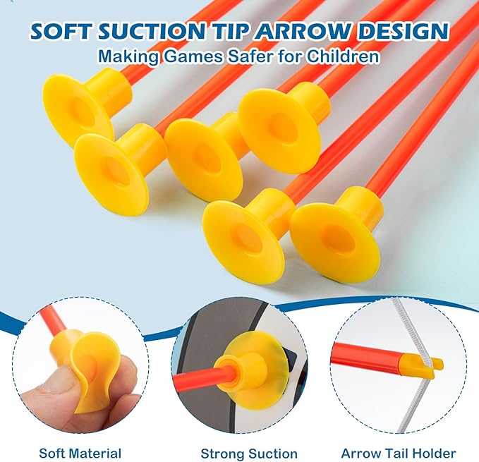 2 Pack Kids LED Archery Set with Standing Target, 20 Suction Cup Arrows Bow and Arrow for Kids 3-12, Indoor Outdoor Sport Toy for Boys Girls