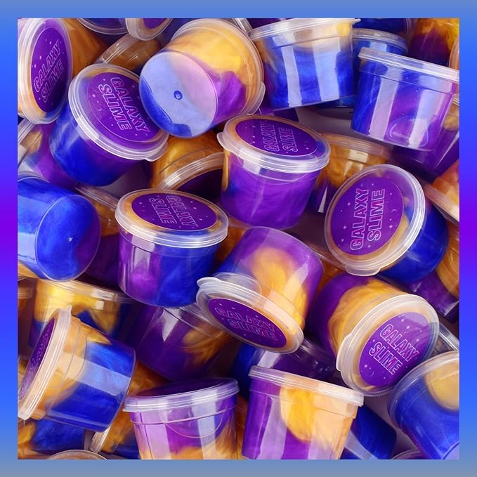 Slime 88 Pack Galaxy Slime Kit, Slime Advent Calendar Party Favors for Kids, Non Sticky, Soft Sludge Toy Mini Slime Bulk for Boys Girl, Birthday Stuffers, Stress Relief, Goodie Bags