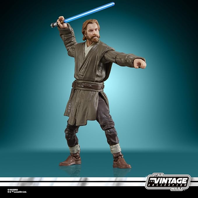 STAR WARS The Vintage Collection Obi-Wan Kenobi (Showdown) & Darth Vader (Showdown), Obi-Wan Kenobi 3.75” Action Figures 2-Pack
