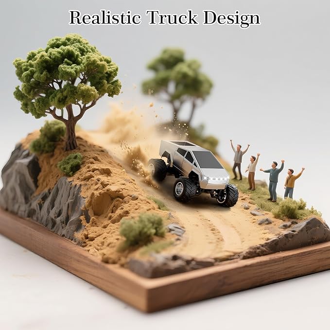 MINI RC Car,APP Controlled 1:64 Scale Alloy Off Road MINI RC Truck | Remote Control Car Speed/Steering Adjustable | 2.4Ghz Monster Truck Toys | Birthdays Gift for Boys Girls & Adults