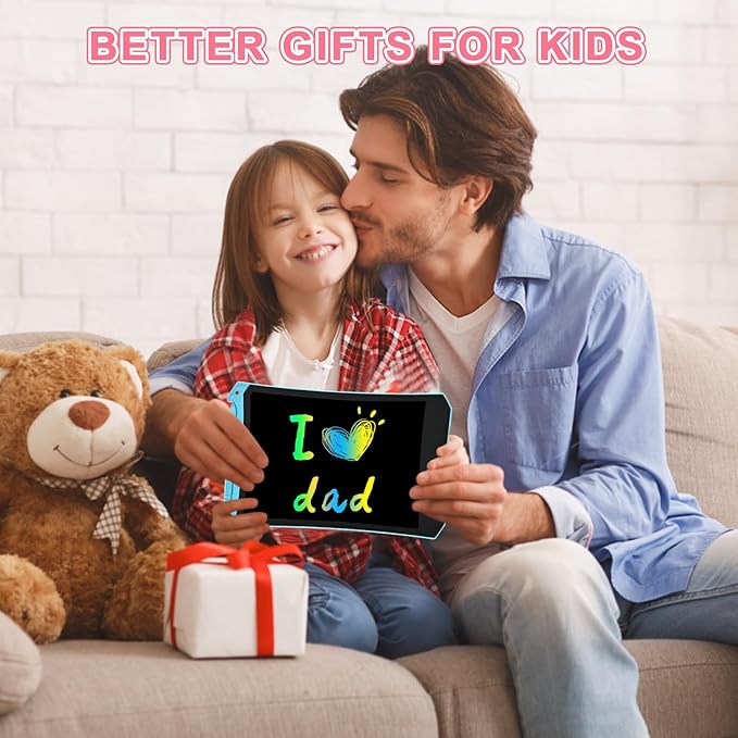 cimetech Toddler Easter Basket Stuffers, Girl Gifts LCD Writing Tablet 2 Pack, Kids Toys for 3 4 5 6 Year Old Boys, 8.5 Inch Drawing Pad Painting Coloring Books, Travel Essentials Activities
