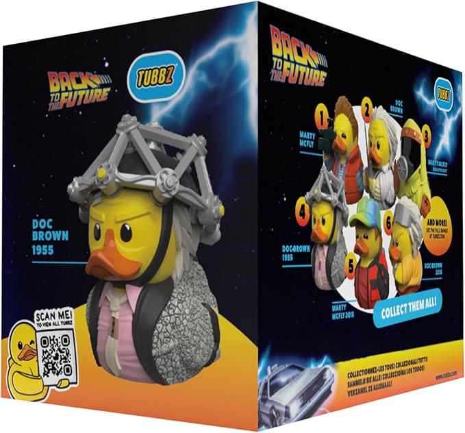 TUBBZ Boxed Edition: Back to The Future - Doc Brown 1950s Cosplaying Rubber Duck Vinyl Figure