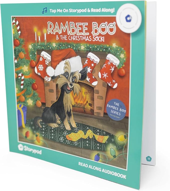 Storypod | Rambee Boo & The Christmas Sock | Read-Along Book for The Storypod Audio Learning System | SEL Audio Learning & Interactive Fun