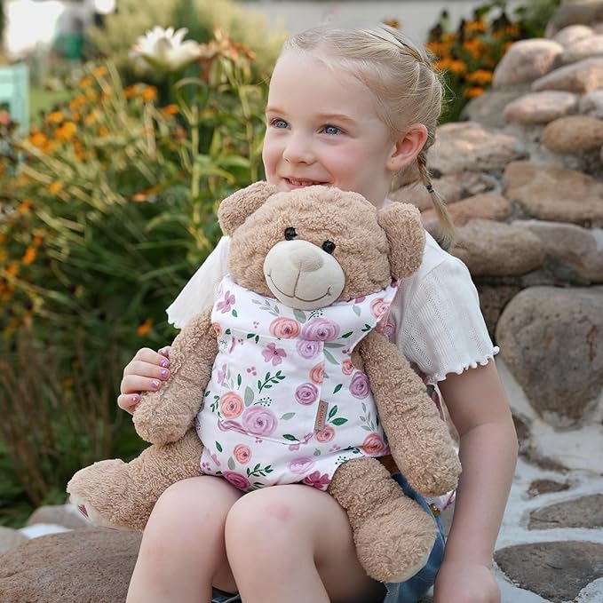 GAGAKU Toy Baby Dolls Carrier for Kids, Reborn Baby Doll Carrier Accessories for Toddlers & Girls - Rose