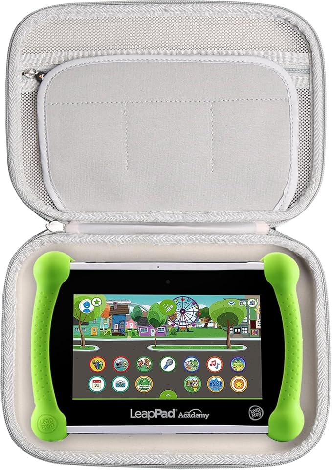 Aproca Hard Case Compatible with Leapfrog LeapPad Academy Kids’ Learning Tablet/Epic Academy Edition/LeapPad Ultimate, Portable Storage Bag for Accessories (Black)