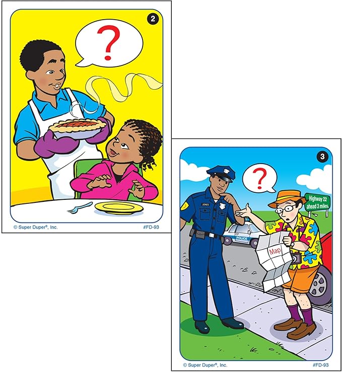 Super Duper Publications | What are They Asking? Fun Deck Flash Cards | Educational Learning Resource for Children