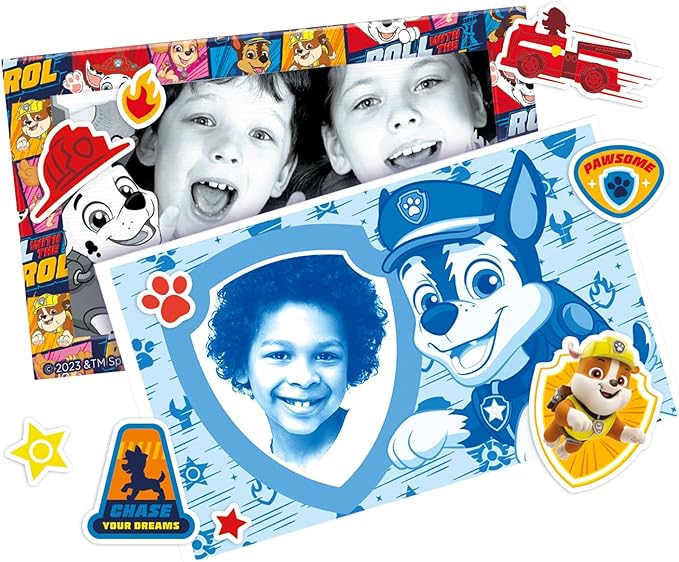 Canal Toys Refill for My First PAW Patrol Instant Camera - 8 Rolls of Paper, 2 Sheets of Stickers and 10 Self-Adhesive Frames - PPC 038, Multi-Coloured