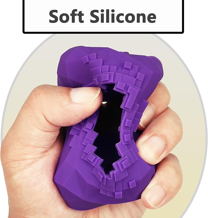 JCHPINE Silicone Cover Case for Bitzee Magicals Interactive Digital Pet and Case, Protective Skin Sleeve for Bitzee Magicals Virtual Electronic Pets Accessories (Purple)
