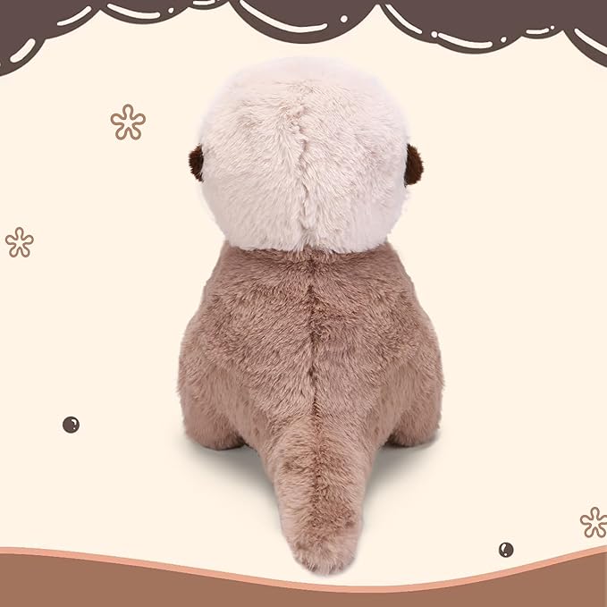 Cute Otter Plush Soft Plushie Toy Stuffed Animal Birthday Gift for Kids Children Girls Boys 9.8 Inch Sea Otter Stuffed Animals