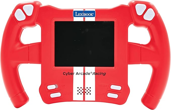 Lexibook, Cyber Arcade Racing, Motion Sensor Console, 30 Racing, Action & Thinking Games, Tilt Control, JL3150, Red