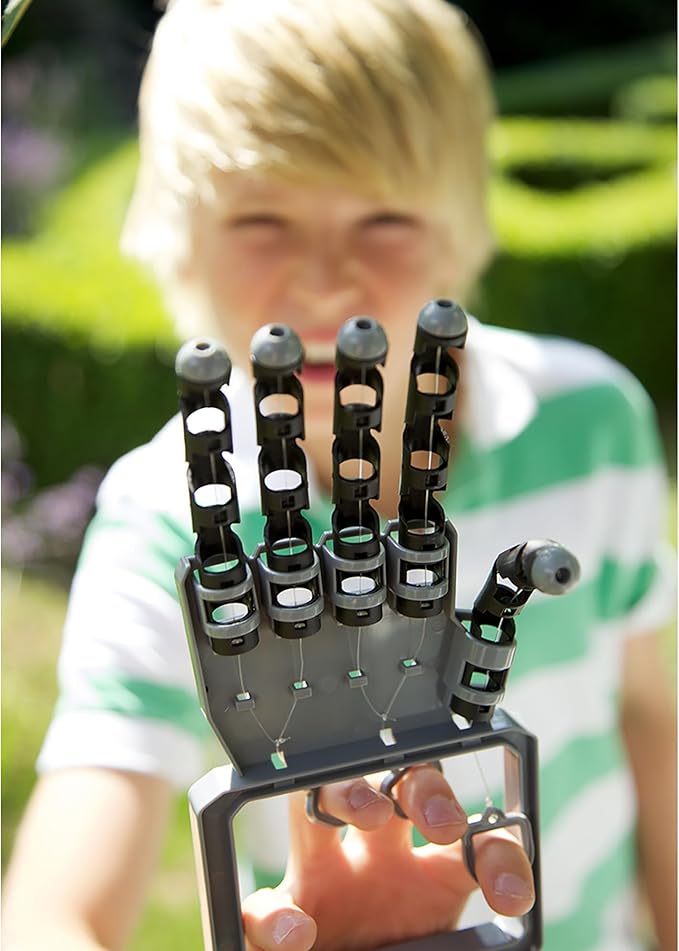 4M: KidzLabs: Robotic Hand - Build Your Own, Gripping Movements Toy Hand Kit, DIY Science Gadget Craft, Explore Animation Principles, STEM Set Kids 8+