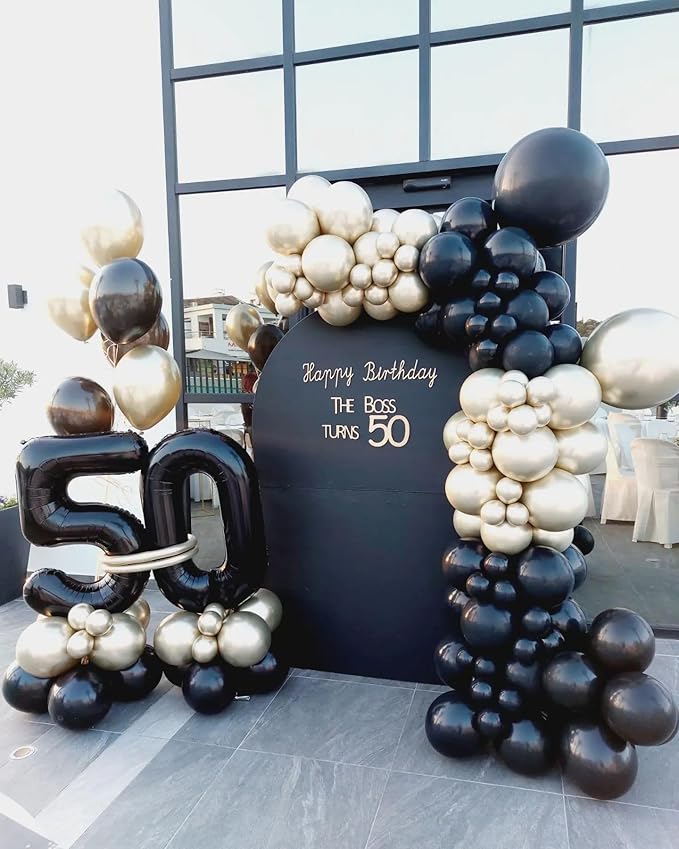 Black Number 15 Balloon 40 inch, 15 Number Balloons, 15th Black Birthday Decorations, 15 Year Old Girls Boys Party Supplies