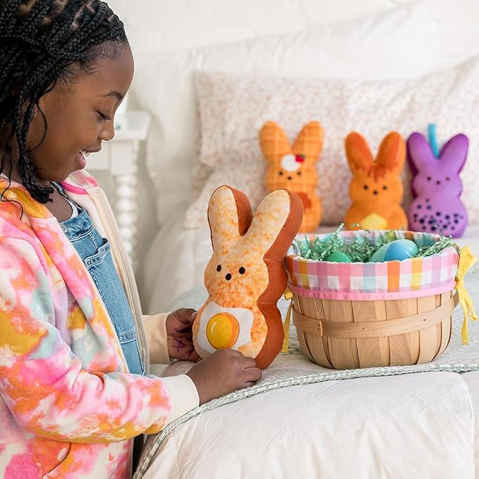 Animal Adventure | 9" Easter Brunch Jam Shaggy Bunny Peeps Plush | Easter Basket Stuffed Animals for Kids | Marshmallow Candy | Huggable Soft Plushie Stuffers Toy | Collectable Gifts | Aged 3+