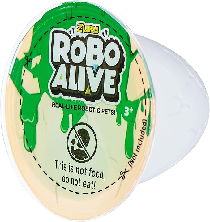 Robo Alive Attacking Green T-Rex Battery-Powered Robotic Toy by Zuru, Dinosaur Toy, Birthday Gift for Boys 3 Years Old and Up