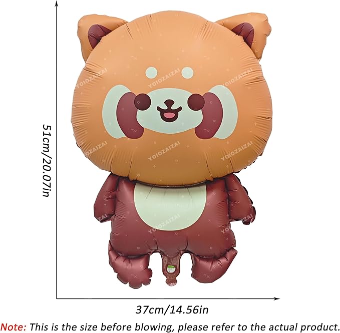 2PCS Dog Animal Balloon Little Panda Animal Balloon Pet Puppy Birthday Mylar Foil Balloon For Boys Girls Pet Dog Little Panda Zoo Birthday Theme Anniversary Baby Shower Party Decorations Suppiles