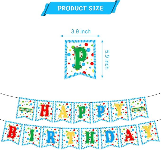 Friend Birthday Banner for Street Theme Party Supplies Colorful Happy Birthday Hanging Decorations Banner