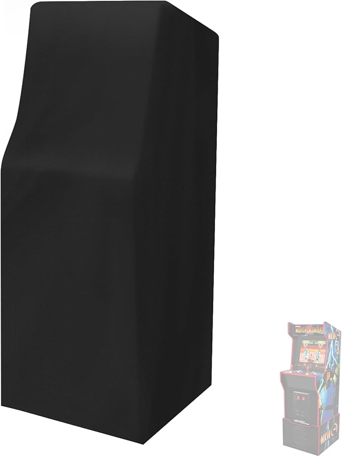 Game Machine Cover Waterproof & Dust-Proof Retro Home Arcade Machine Cover Electronic Game Cover Black