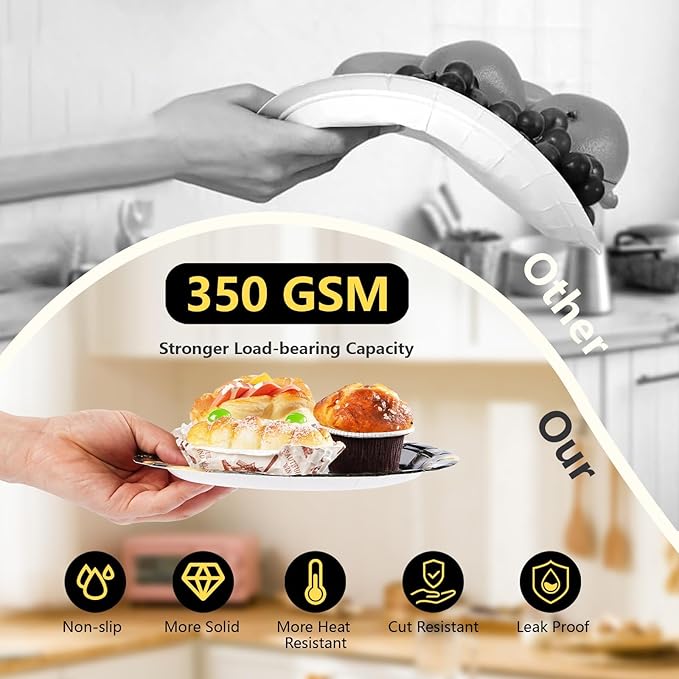 96 Pcs Happy Anniversary Decorations Disposable Black and Gold Anniversary Party Paper Plates and Napkins Tableware Set Wedding anniversary Party Supplies for 40th 50th 60th Wedding Favors 24 Guests