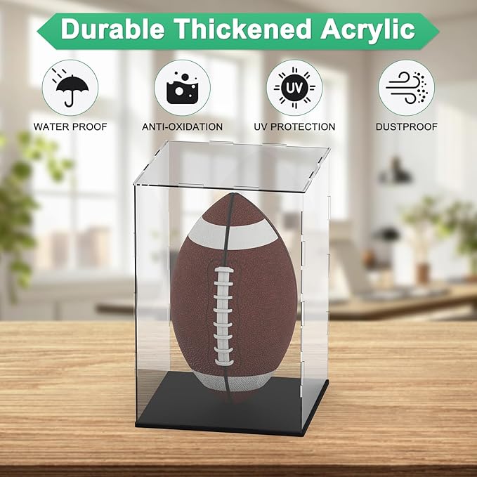 Clear Acrylic Display Case, 8 x 8 x 12 Inch Assemble Clear Acrylic Display Box Dustproof for Action Figures/Model/Statues/Collectibles/Doll/Toys/Home Storage